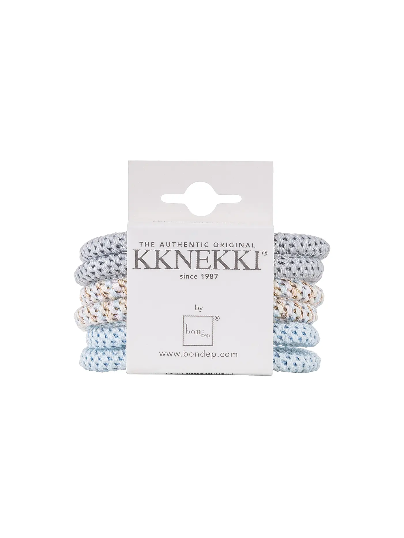 KKNEKKI | Haargummi 6er Pkg BUNDLE 11 | hellblau